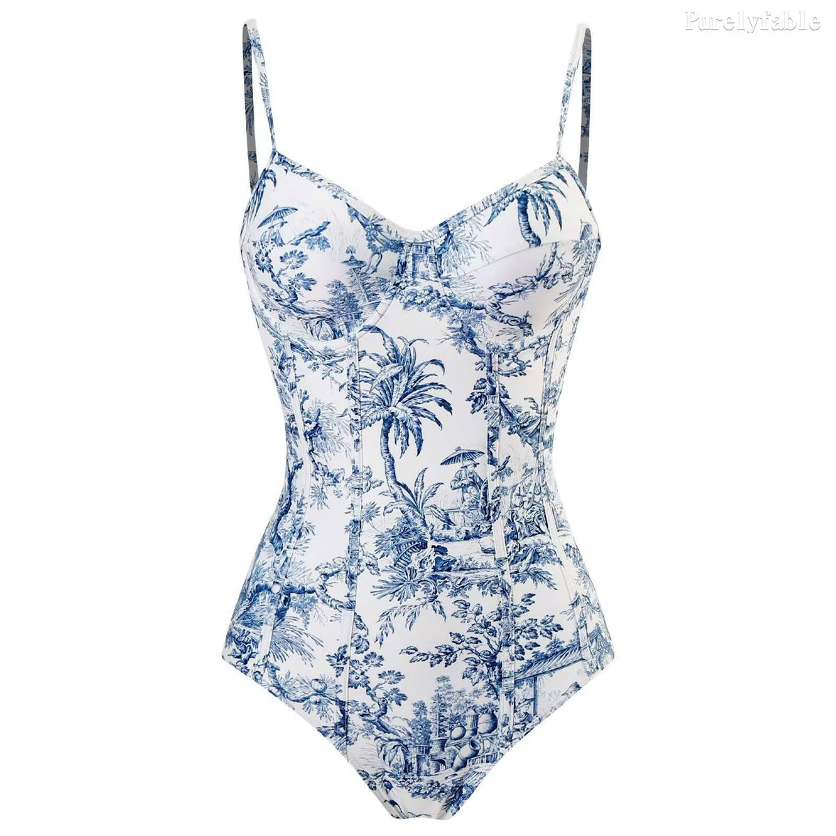 Retro-Print One-Piece Bikini
