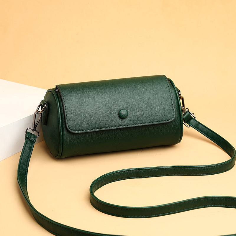 Single-Shoulder Cylindrical Bag