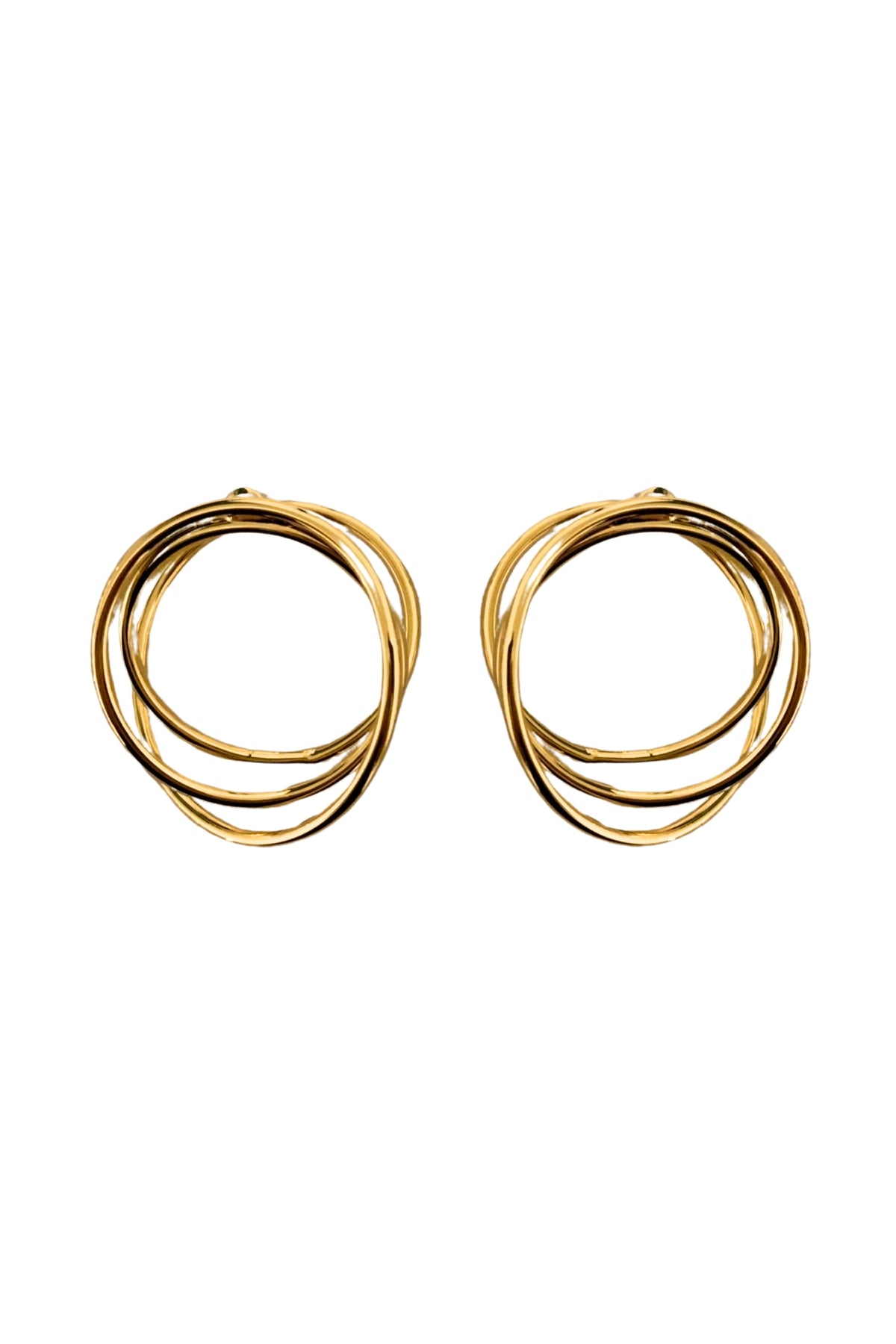 Asymmetrical Loop Dangle Earrings