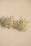 Crystal Embellished Keyhole Earrings