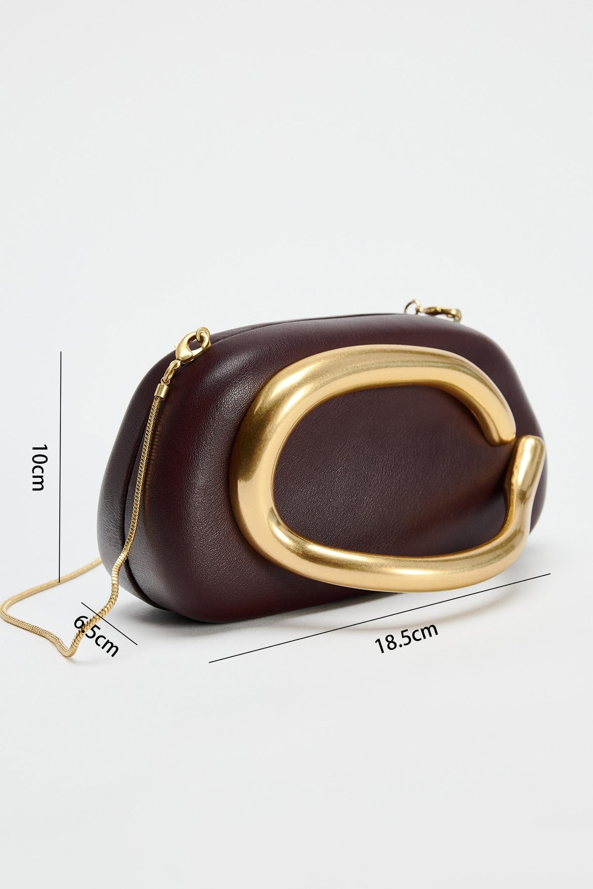 Curved Metal Box Bag