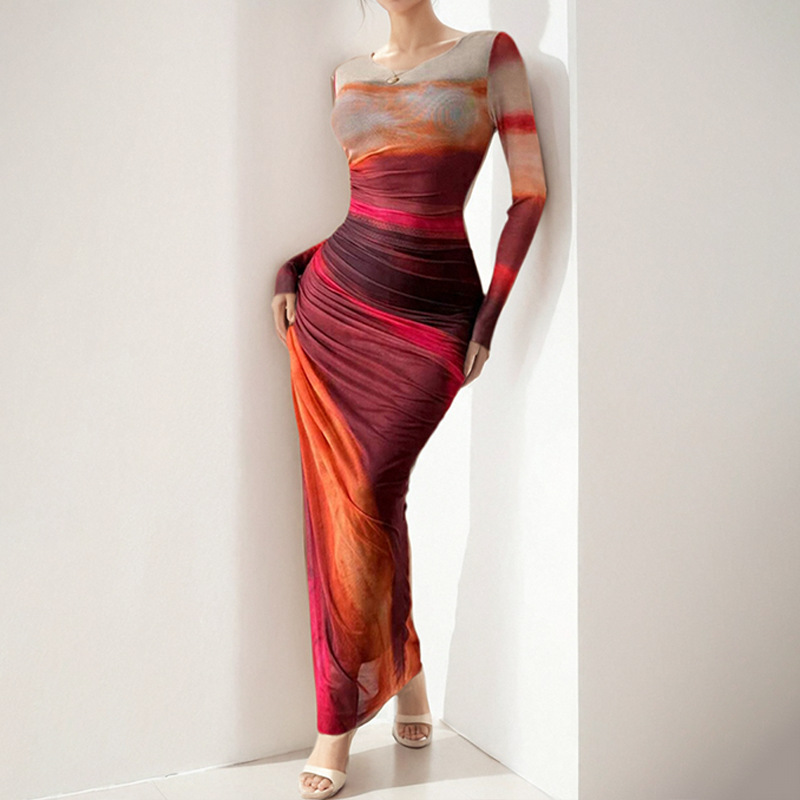 Harper sexy fitted and waist-hugging long dress