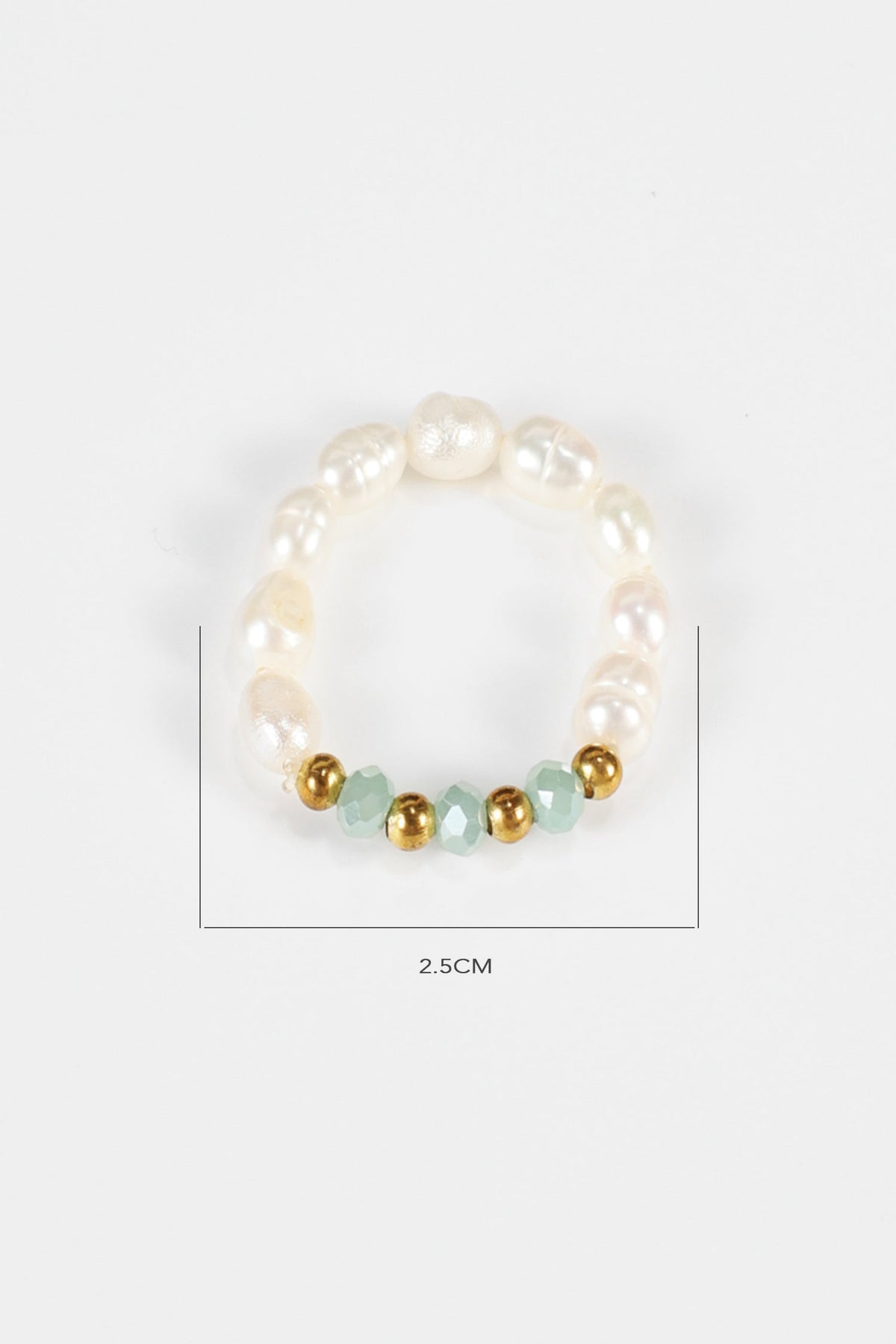 Faux Pearl Beaded Rings