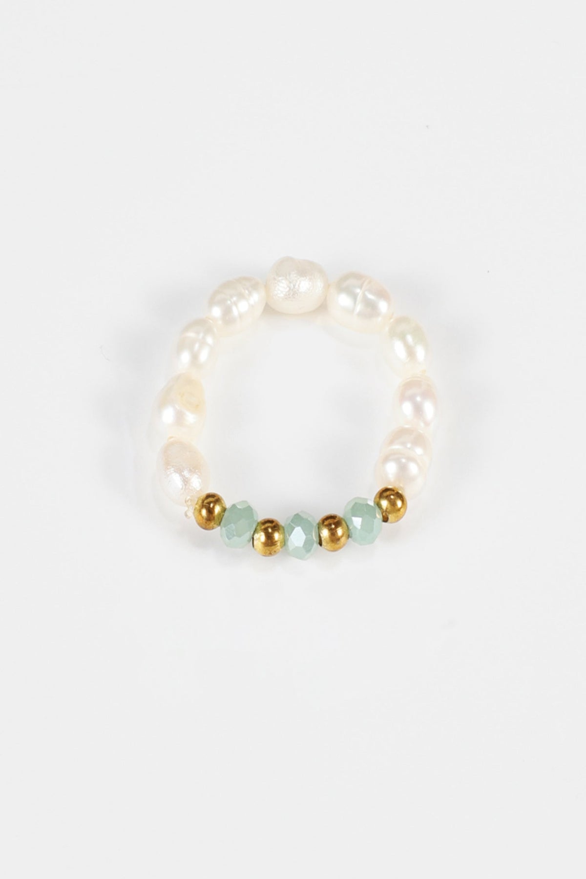 Faux Pearl Beaded Rings