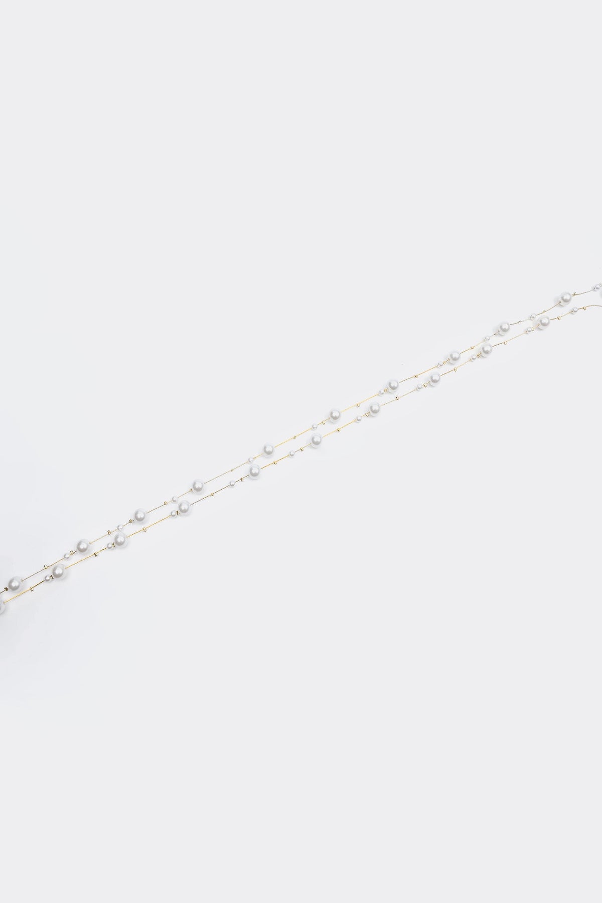 Faux Pearl Long Necklace