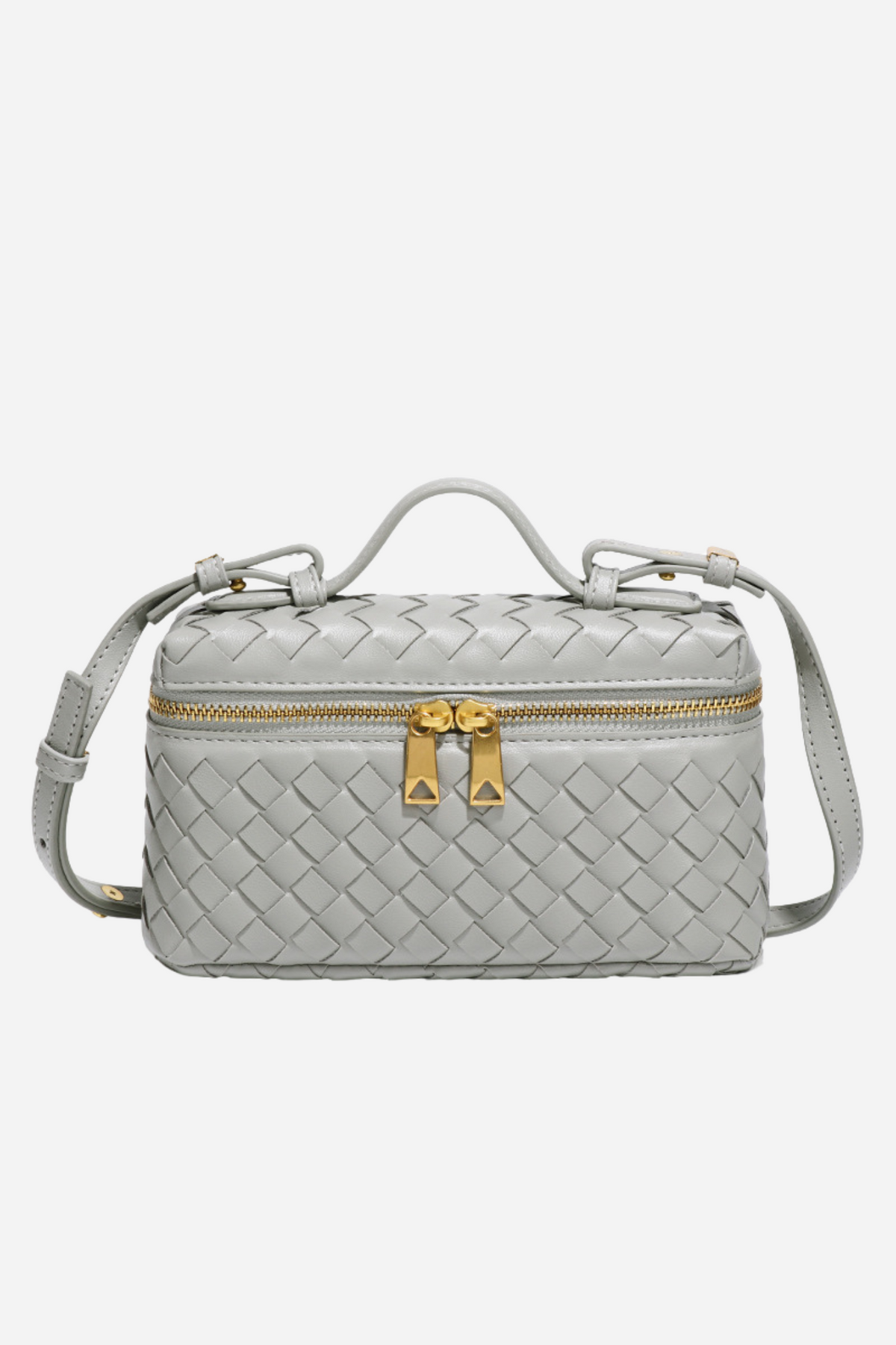 Weaved Leather Crossbody Bag