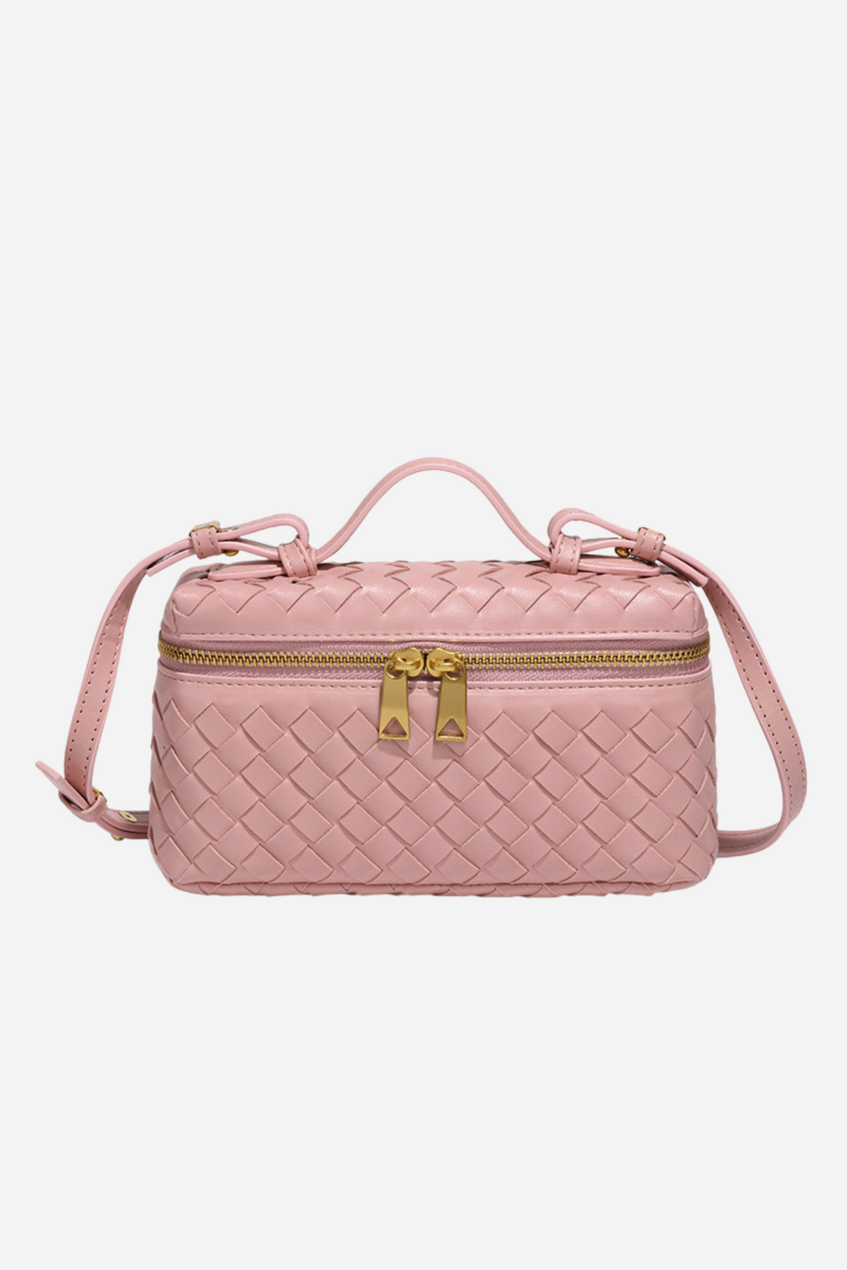 Weaved Leather Crossbody Bag