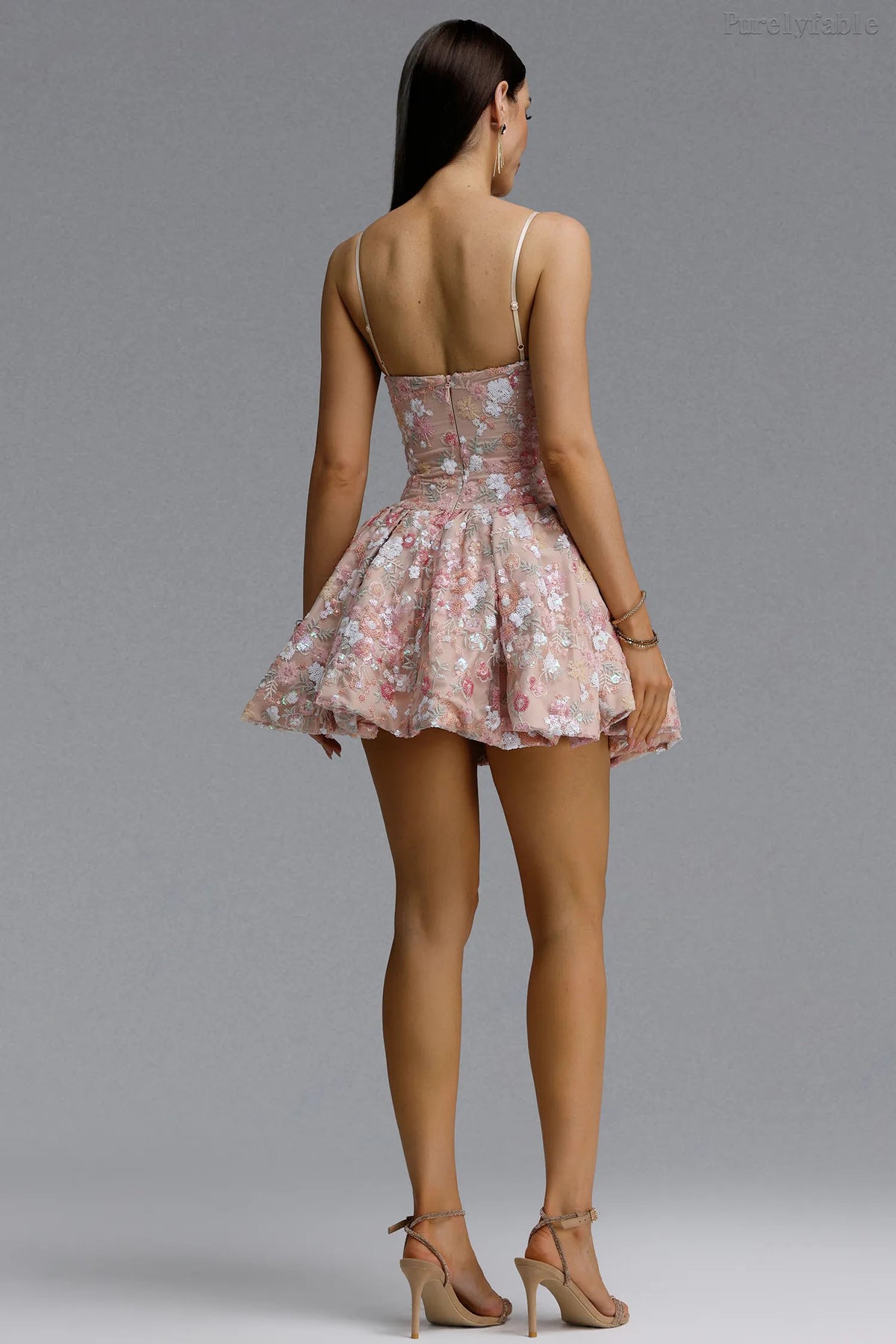 Alissa Nude Camisole Strapless Dress