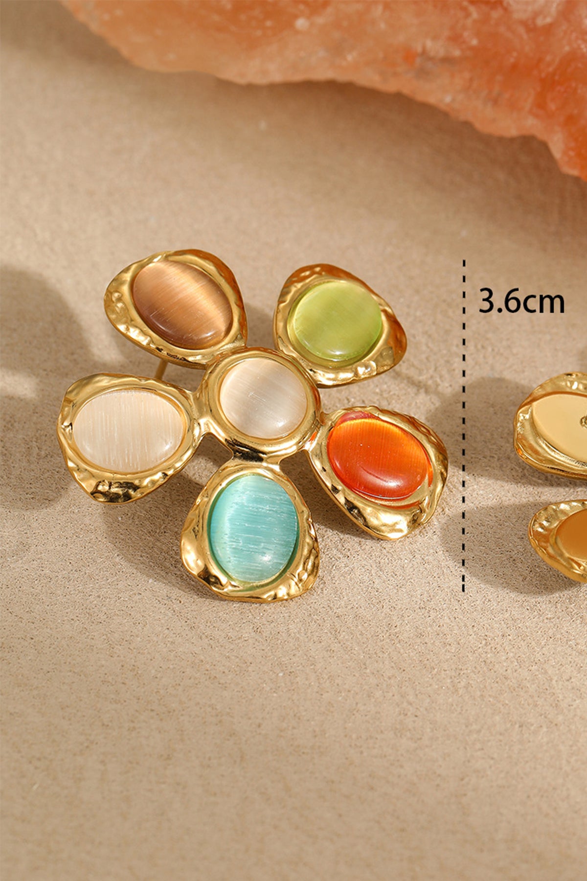 Multi Stone Floral Jewelry Set