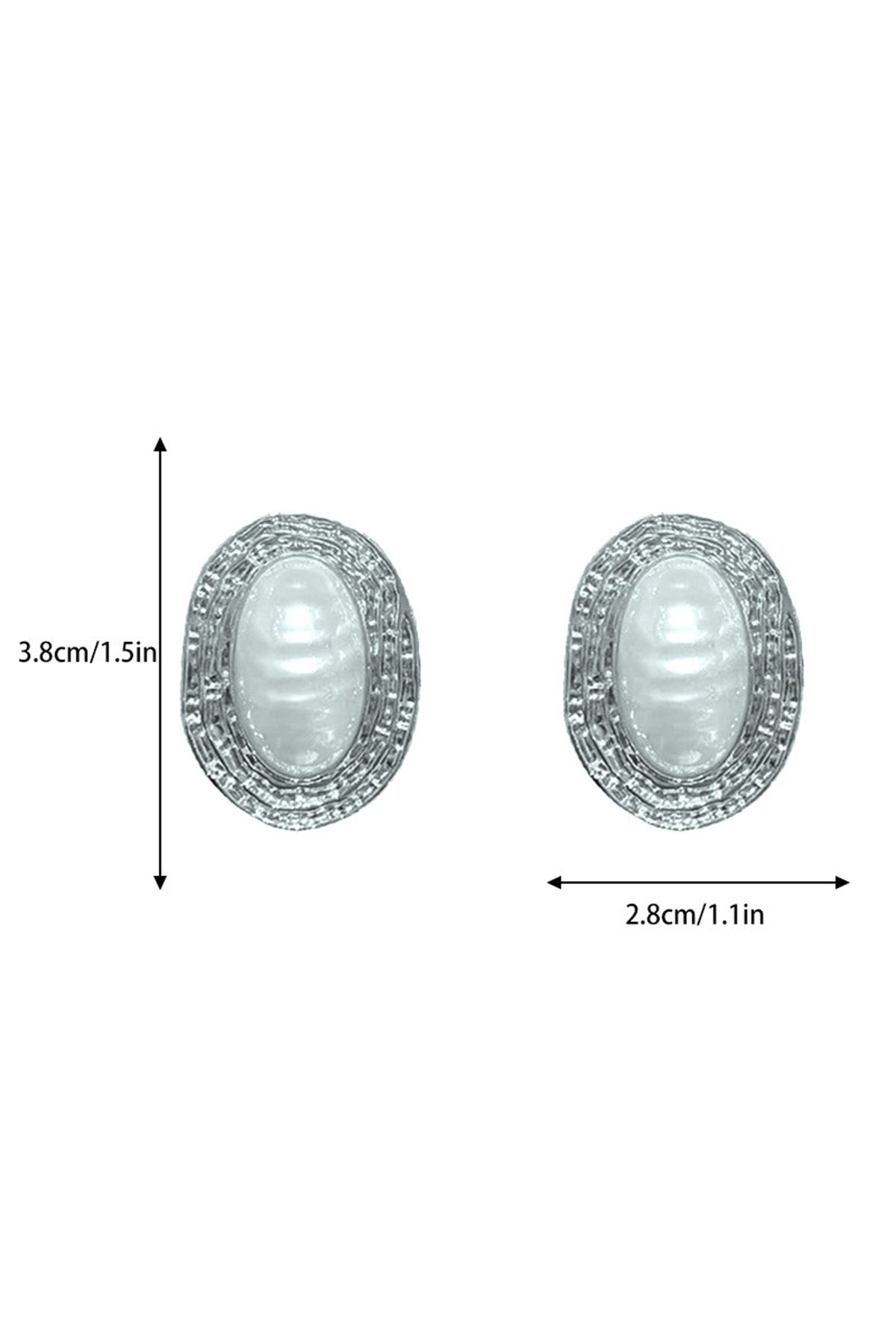 Textured Pearl Stud Earrings