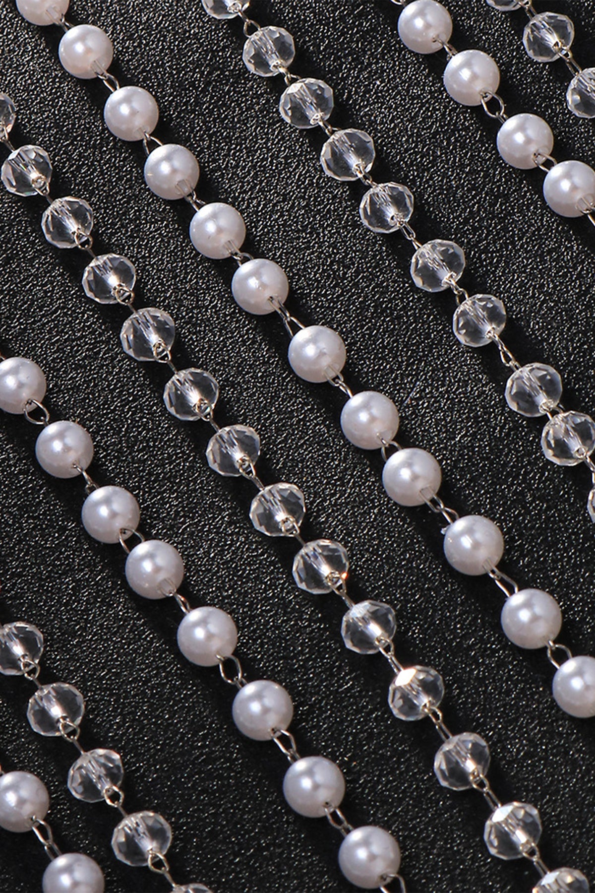 Crystal Pearl Tassel Headband