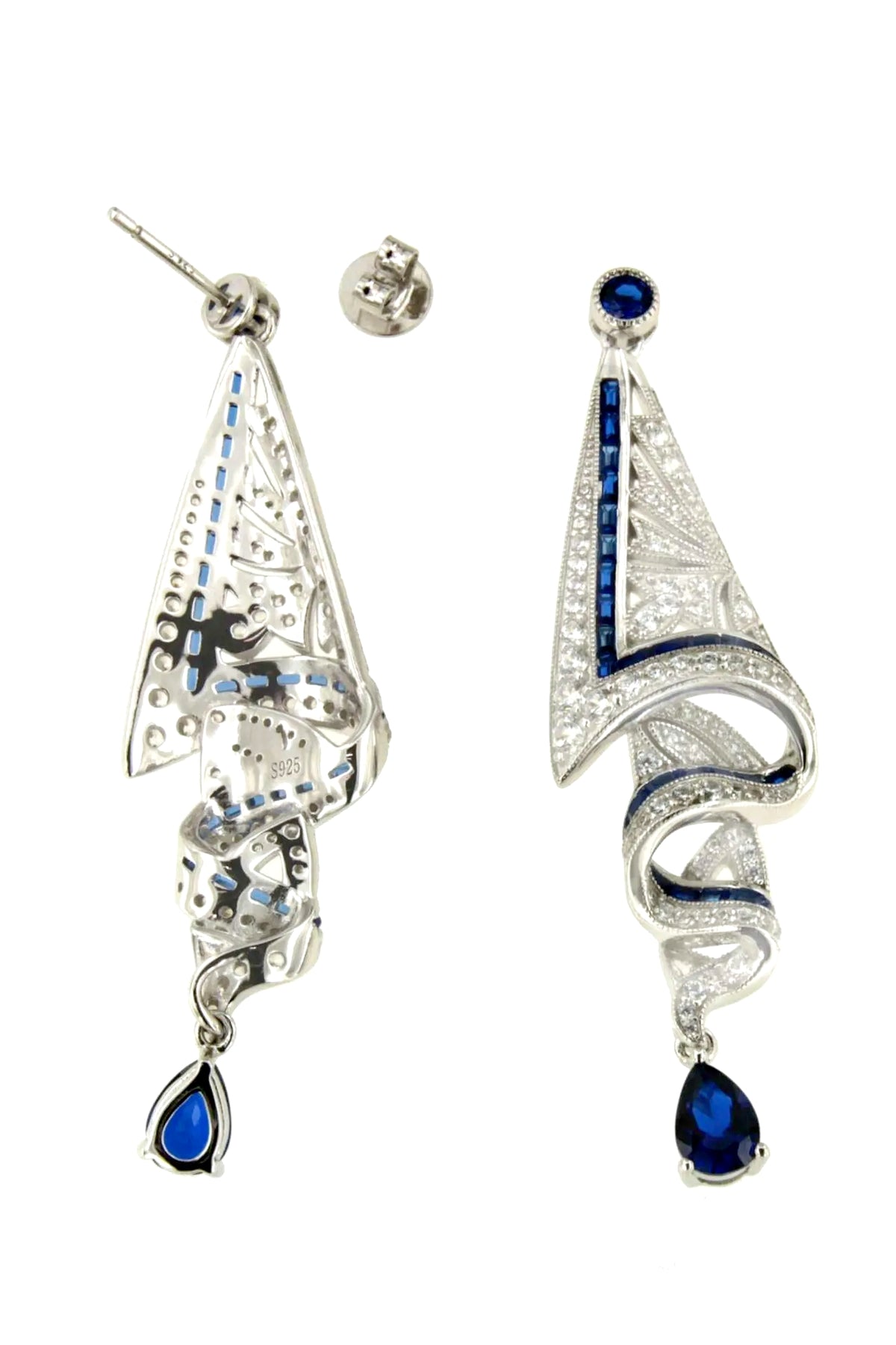 Vintage Gemstone Dangle Earrings