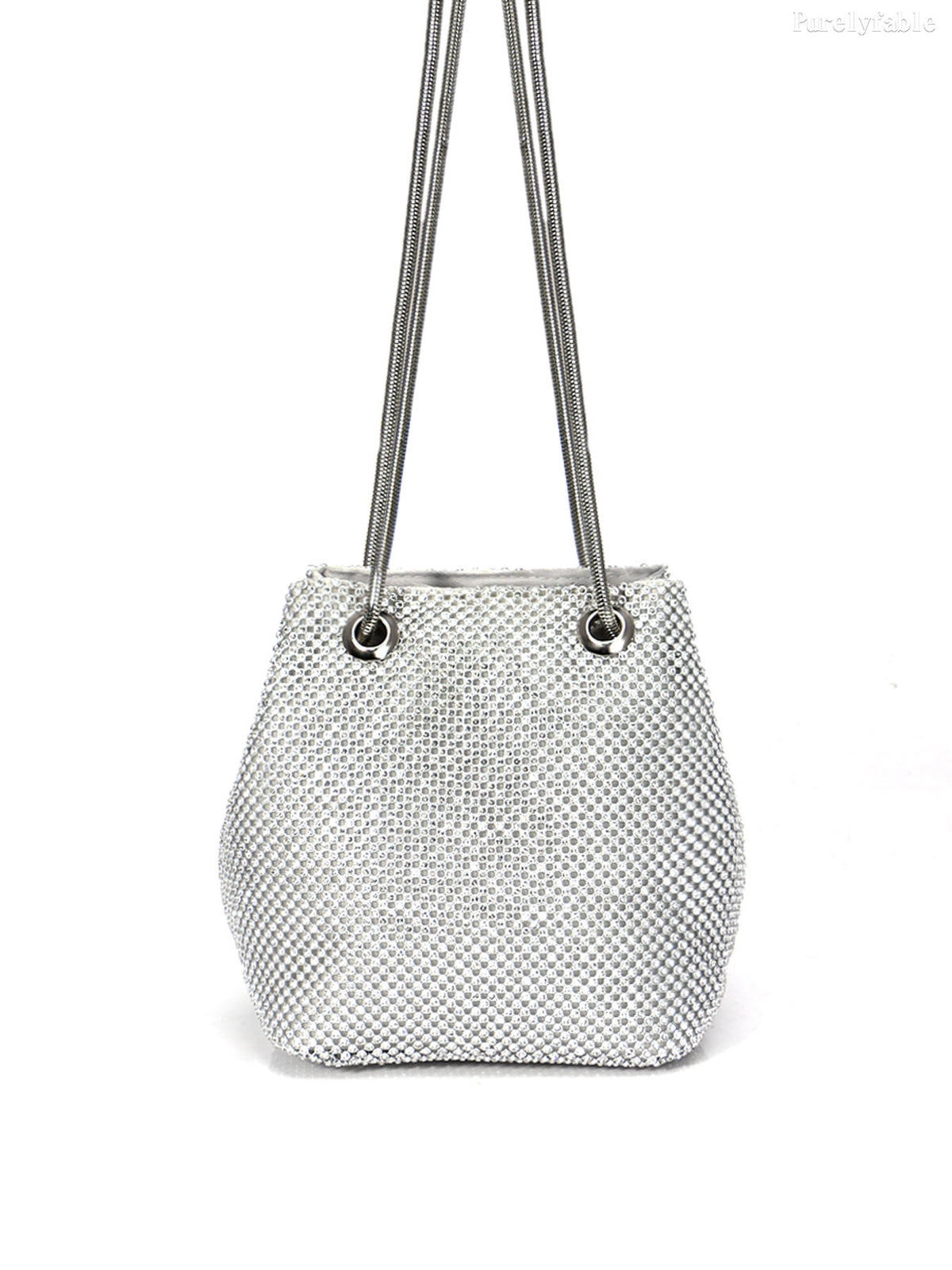 Silver Crossbody Bag