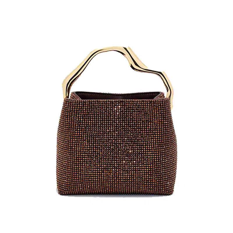 Gold Rhinestone Handbag
