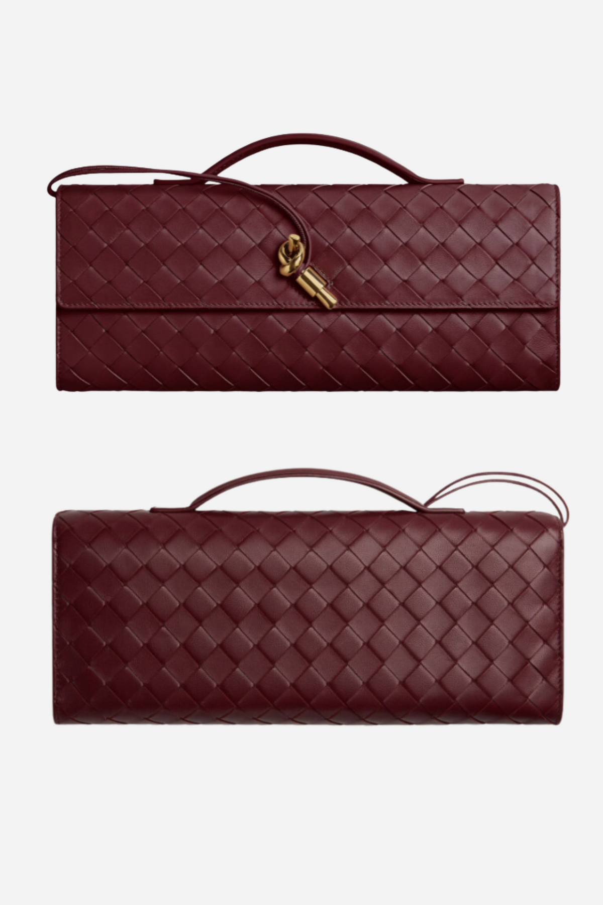 Woven Leather Clutch Bag