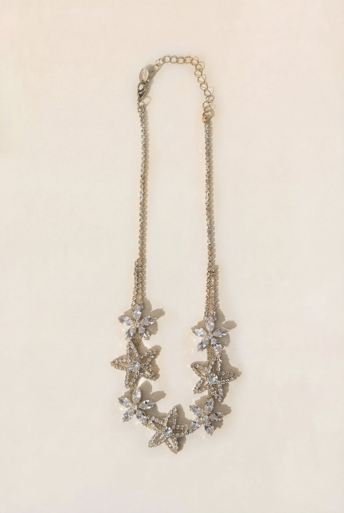 Crystal Floral Statement Necklace