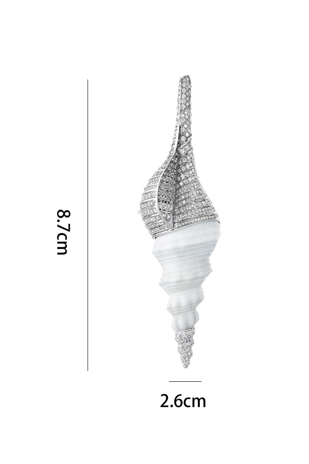 Sea Shell Diamond Ear Cuffs